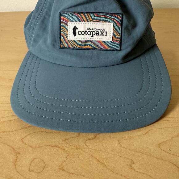 Cotopaxi Making Waves Tech Hat Blue Adjustable Retro Style Lightweight Packable - Picture 3 of 10